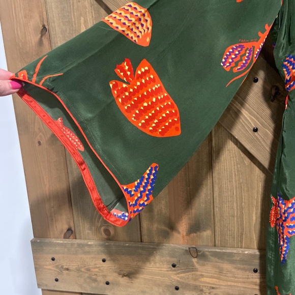 Farm Rio Anthropologie V Neck Side Slit Dress - Picture 4 of 7